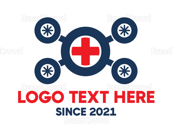 Medical Ambulance Drone Logo