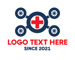 Uav - Medical Ambulance Drone logo design