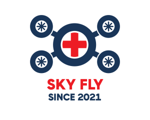 Medical Ambulance Drone logo design