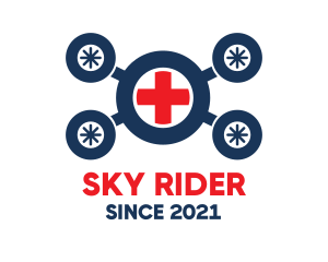 Helicopter - Medical Ambulance Drone logo design