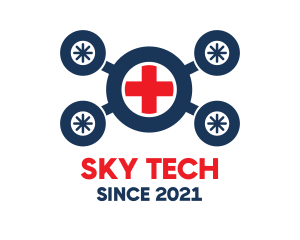 Uav - Medical Ambulance Drone logo design