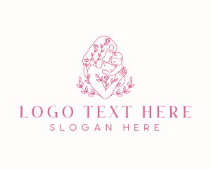 Bond - Floral Postpartum Mother logo design