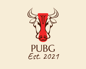 Cattle - Minimalist Bull Wildlife logo design