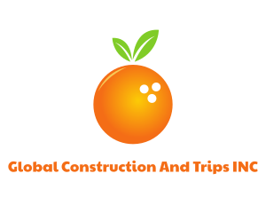 Orange Bowling Ball Logo