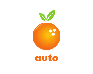 Orange Bowling Ball Logo