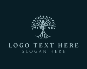 Tree - Eco Beauty Woman logo design