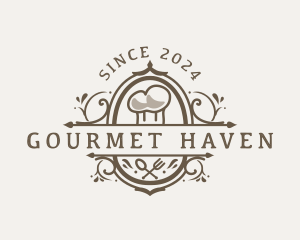 Gourmet Cuisine Restaurant logo design