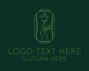 Landscaper - Grass Hand Garden Landscaper logo design
