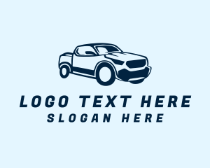 Carpool - Blue Pickup Truck logo design