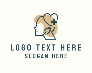 Psychologist - Woman Mental Healthcare logo design