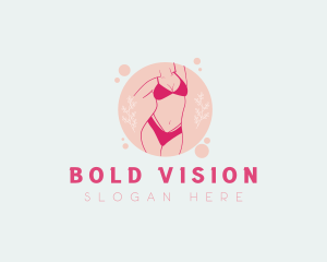 Sexy Floral Lingerie logo design