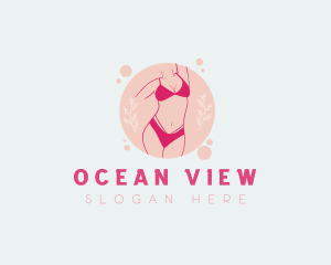 Sexy Floral Lingerie logo design