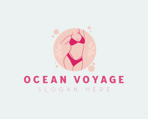 Sexy Floral Lingerie logo design