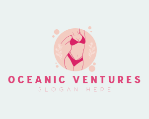 Sexy Floral Lingerie logo design