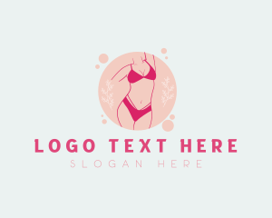Relax - Sexy Floral Lingerie logo design