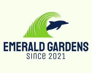 Dolphin Lawn Care  logo design