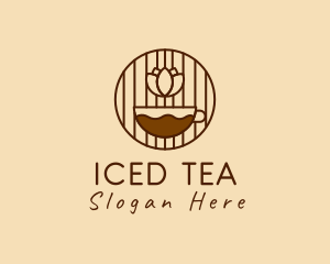 Flower Tea Cafe logo design