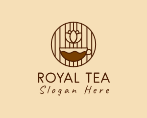 Flower Tea Cafe logo design