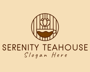 Flower Tea Cafe logo design