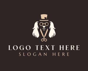 Glasses - Pet Dog Groomer logo design