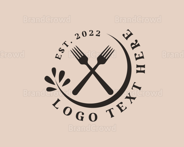 Restaurant Fork Cutlery Logo