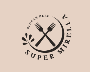 Restaurant Fork Cutlery Logo
