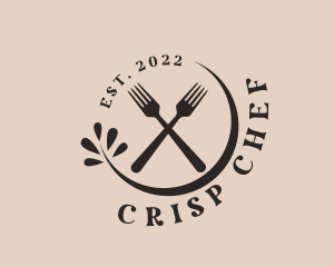 Restaurant Fork Cutlery logo design