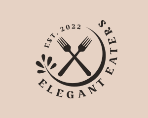 Silverware - Restaurant Fork Cutlery logo design