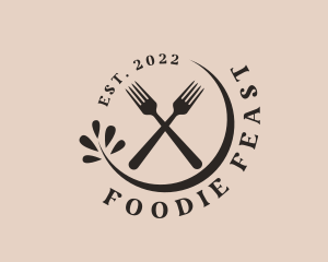 Restaurant Fork Cutlery logo design