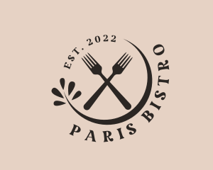 Restaurant Fork Cutlery logo design