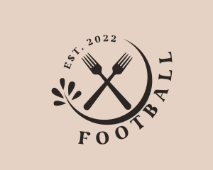 Kitchen - Restaurant Fork Cutlery logo design