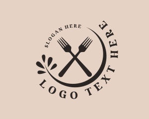 Restaurant Fork Cutlery Logo