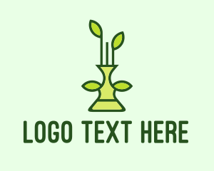 Green - Gardening Plant Vase logo design