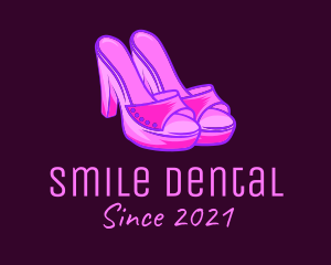 Shoe - Neon Fashion Sandals logo design