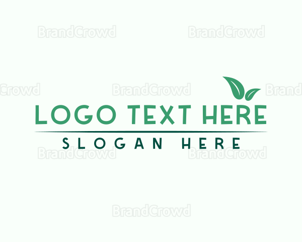 Healthy Organic Leaves Logo