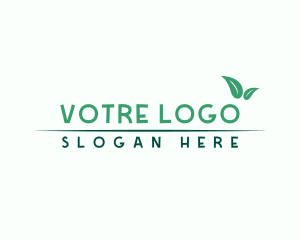 Healthy Organic Leaves Logo