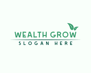 Healthy Organic Leaves logo design