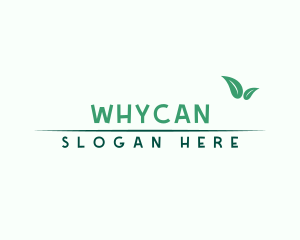 Vegan - Healthy Organic Leaves logo design