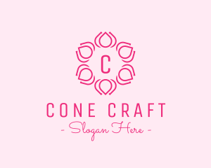 Flower Wreath Wedding Planner logo design