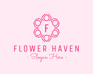 Flower Wreath Wedding Planner logo design