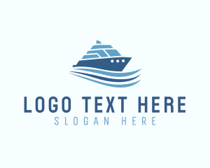 Ship - Cruise Ferry Ship logo design