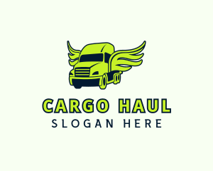 Cargo Truck Wings logo design