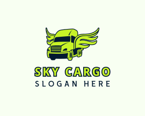 Cargo Truck Wings logo design