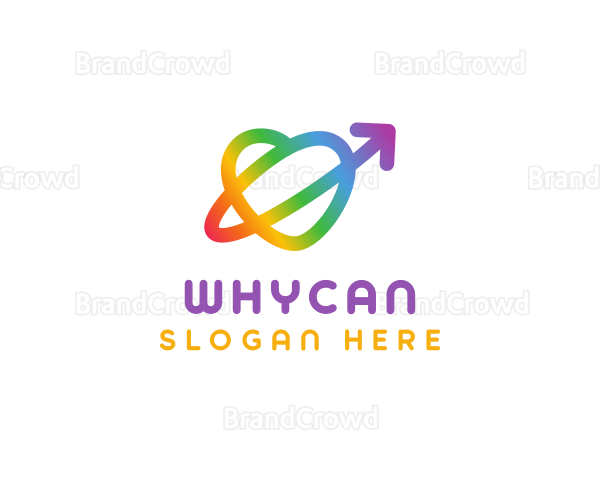 Rainbow Arrow Loop Logo