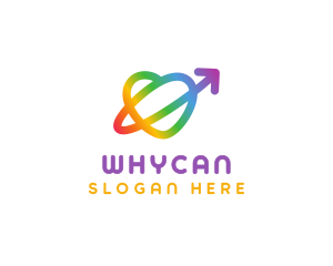 Lgbt - Rainbow Arrow Loop logo design