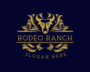 Bull Texas Ranch logo design