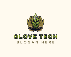 Farm Gloves Plant logo design