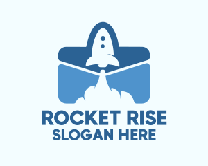 Mail Rocket Launch logo design