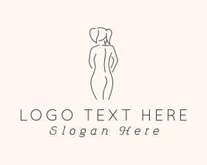 Naked - Nude Sexy Lady logo design