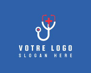 Medical Stethoscope Letter J Logo